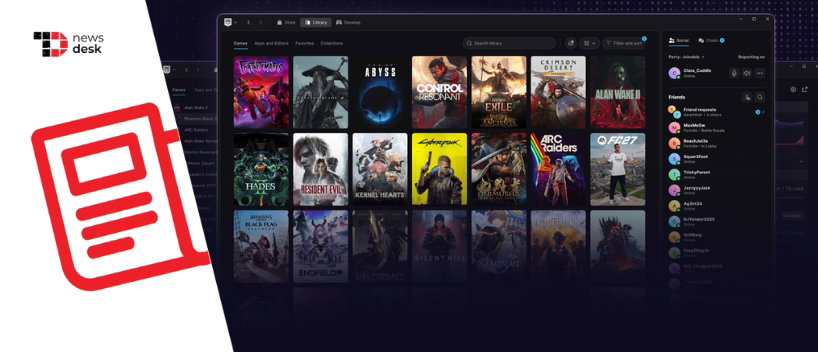 TechDogs-"Epic Games Launches AI-Coded Launcher Preview, Claims 46% Faster Startup Than Steam"