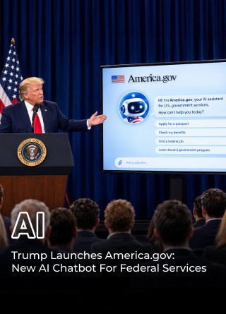 TechDogs-"Trump Launches America.gov: A New AI Chatbot For Federal Services" TechDogs-"Trump Launches America.gov: A New AI Chatbot For Federal Services"