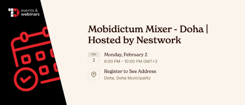 TechDogs-"Mobidictum Mixer - Doha | Hosted by Nestwork"