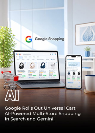 TechDogs-"Google Rolls Out Universal Cart: AI-Powered Multi-Store Shopping In Search And Gemini" TechDogs-"Google Rolls Out Universal Cart: AI-Powered Multi-Store Shopping In Search And Gemini"