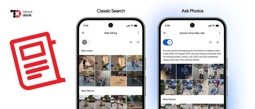 TechDogs-"Google Photos Adds Quick Toggle Between AI And Classic Search" TechDogs-"Google Photos Adds Quick Toggle Between AI And Classic Search"