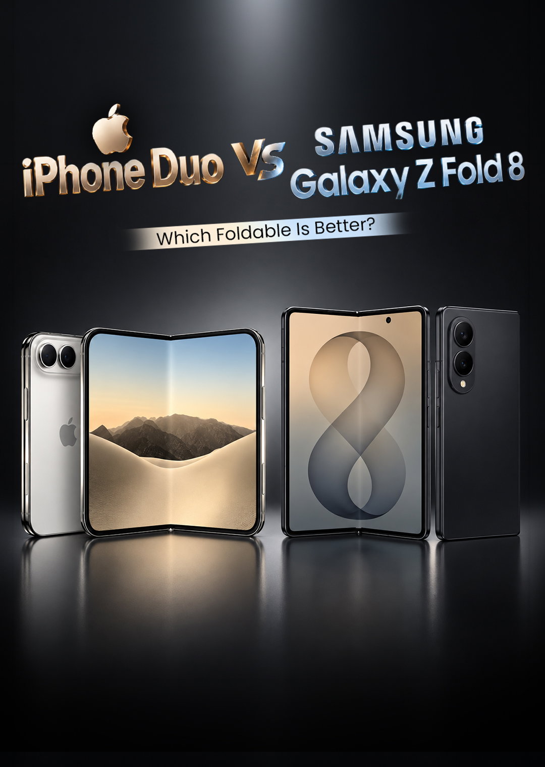 TechDogs-"iPhone Duo vs Samsung Galaxy Z Fold 8: Which Foldable Is Better?"