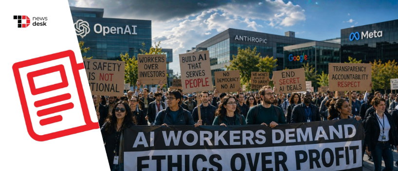 TechDogs-"1,224 Workers From OpenAI, Anthropic, Google & Meta Ask U.S. To Slow AI Growth" TechDogs-"1,224 Workers From OpenAI, Anthropic, Google & Meta Ask U.S. To Slow AI Growth"