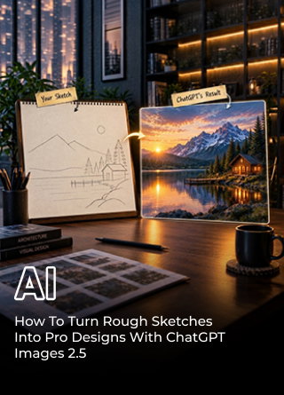 TechDogs-"How To Turn Rough Sketches Into Pro Designs With ChatGPT Images 2.5" TechDogs-"How To Turn Rough Sketches Into Pro Designs With ChatGPT Images 2.5"