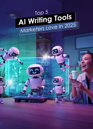 TechDogs-"Top 5 AI Writing Tools Marketers Love In 2025" TechDogs-"Top 5 AI Writing Tools Marketers Love In 2025"