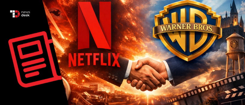 TechDogs-"Netflix Revises Offer to All-Cash for Warner Bros. Discovery in Bid Battle With Paramount"