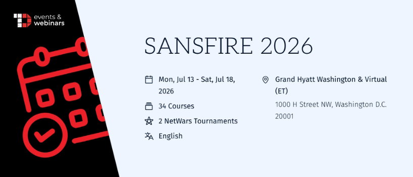 TechDogs-"SANSFIRE 2026" TechDogs-"SANSFIRE 2026"