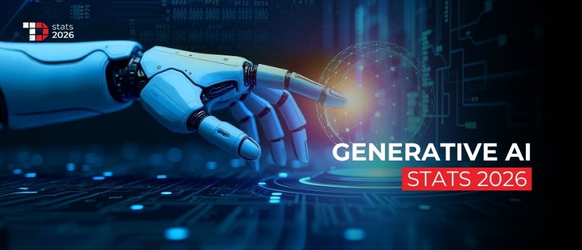 TechDogs-"Top 20 Generative AI Statistics Every Business Should Know In 2026" TechDogs-"Top 20 Generative AI Statistics Every Business Should Know In 2026"