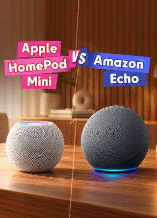 TechDogs-"Apple HomePod Mini vs. Amazon Echo: Which Compact Smart Speaker Is Best?" TechDogs-"Apple HomePod Mini vs. Amazon Echo: Which Compact Smart Speaker Is Best?"