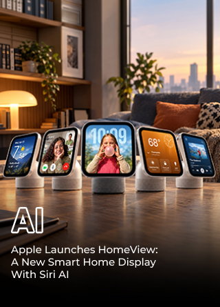 TechDogs-"Apple Launches HomeView: A New Smart Home Display With Siri AI"
