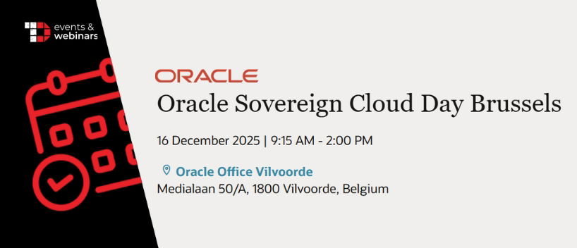 TechDogs-"Oracle Sovereign Cloud Day Brussels"