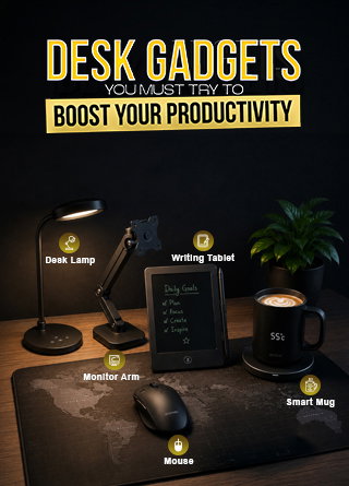 TechDogs-"10 Desk Gadgets You Must Try To Boost Your Productivity" TechDogs-"10 Desk Gadgets You Must Try To Boost Your Productivity"