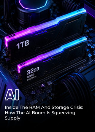 TechDogs-"Inside The RAM And Storage Crisis: How AI Is Squeezing Supply" TechDogs-"Inside The RAM And Storage Crisis: How AI Is Squeezing Supply"