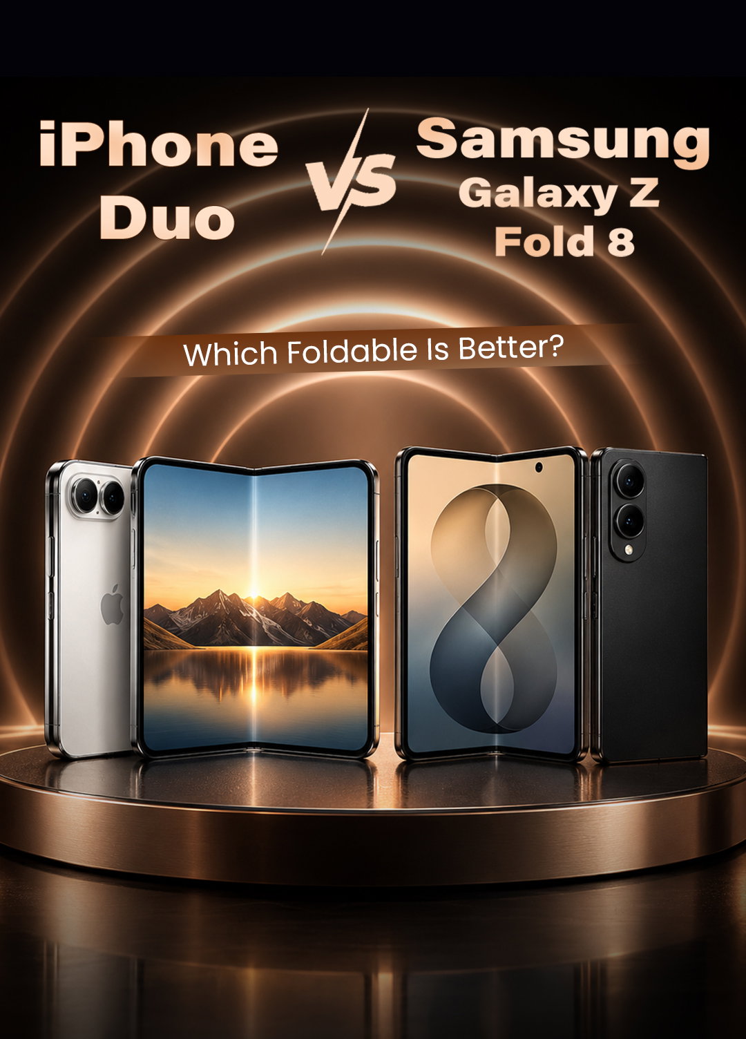 TechDogs-"iPhone Duo vs Samsung Galaxy Z Fold 8: Which Foldable Is Better?"