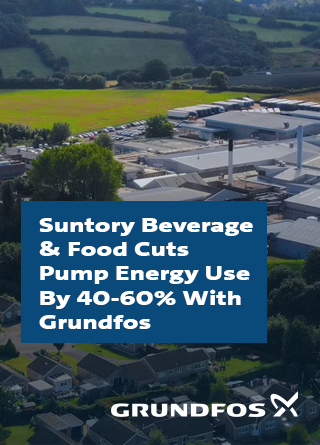 TechDogs - "Suntory Beverage & Food GB&I Finds 40-60% Energy Savings In Pump System Retrofits"