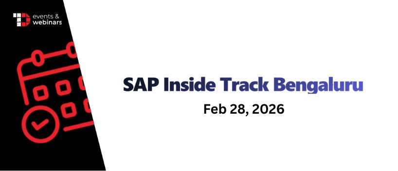 TechDogs-"SAP Inside Track Bengaluru"