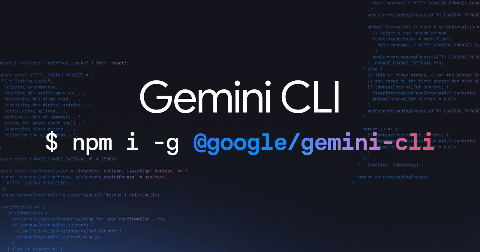 TechDogs-"Recent Update: Gemini CLI Offers GitHub Actions"-"Gemini CLI Installation Command With Background Code And Terminal Branding"