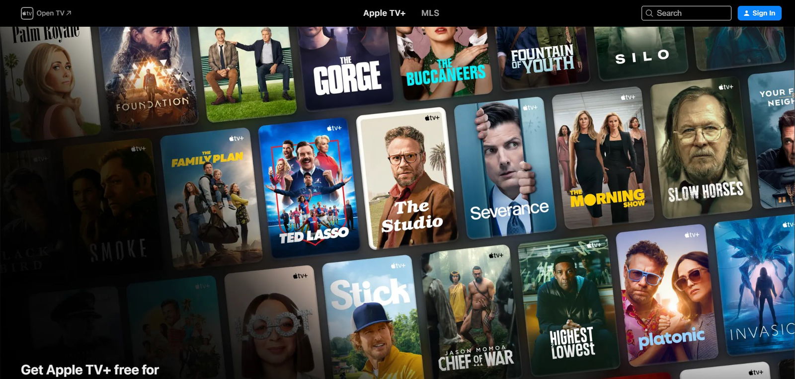 TechDogs-"Apple TV+"-"Apple TV Plus Originals Page With Ted Lasso Severance And The Morning Show."