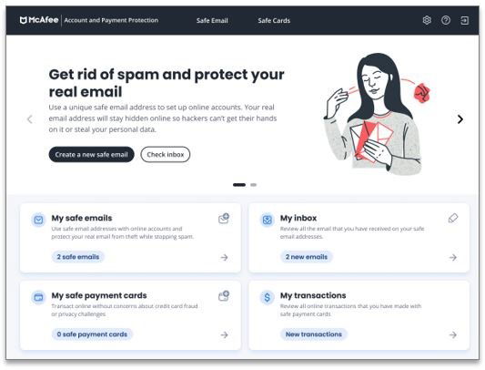 TechDogs-"McAfee Total Protection"-"A Dashboard Image Of McAfee Total Protection Antivirus Software"