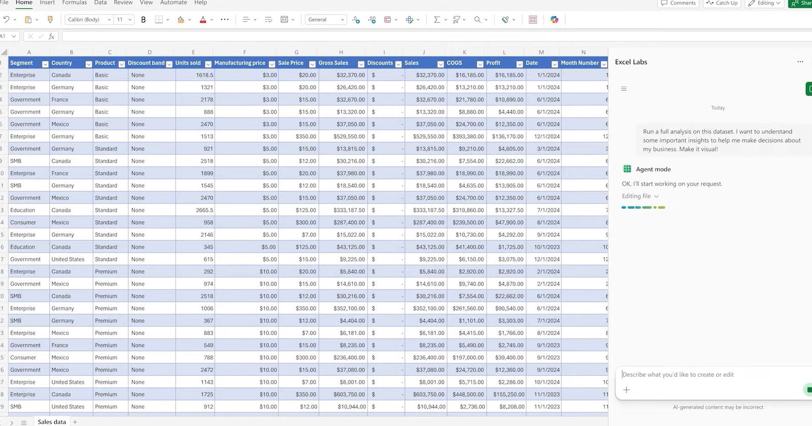 TechDogs-"Agent Mode In Microsoft Excel"-"An Image Of Agent Model In Excel"