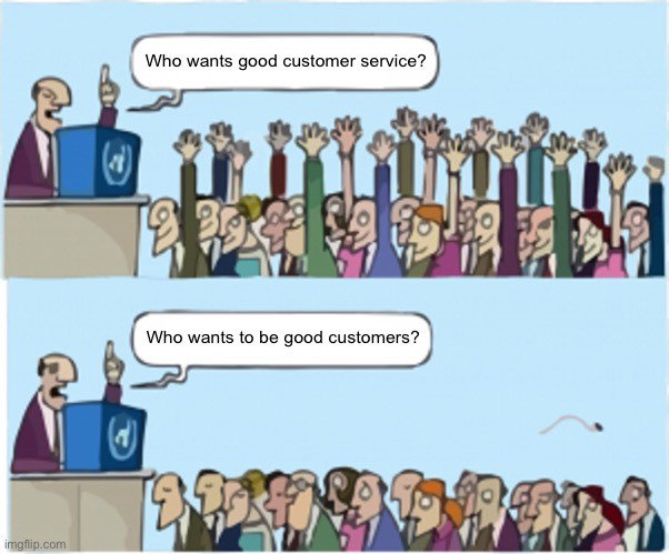 TechDogs-"Integrate Automation"-"An Image Showing Meme Of Customer  Service Automation"