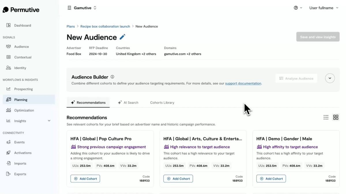 TechDogs-"Permutive: Best Overall"-"Screenshot Of Permutive Dashboard"