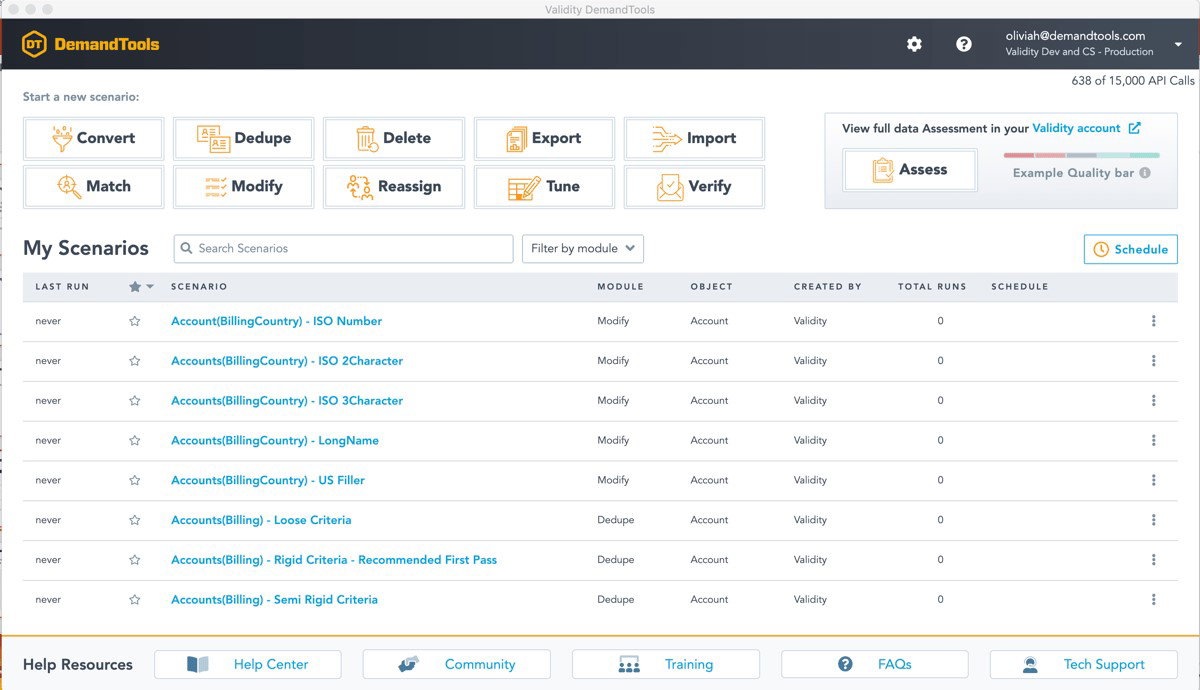 TechDogs-"DemandTools: Best For Small Business"-"Screenshot Of DemandTools Dashboard"