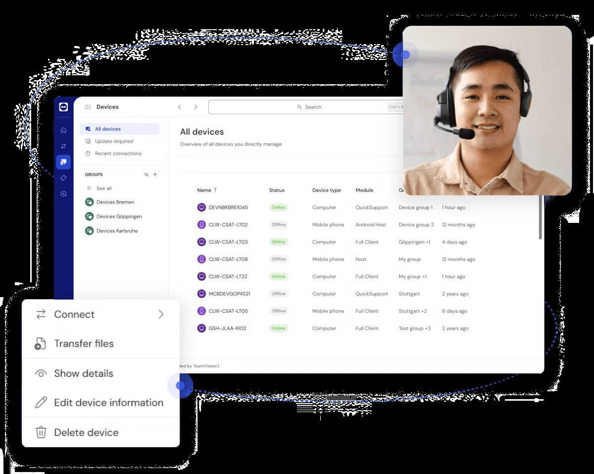 TechDogs-"TeamViewer: Best User Experience (UX)"-"Screenshot Of TeamViewer Dashboard"