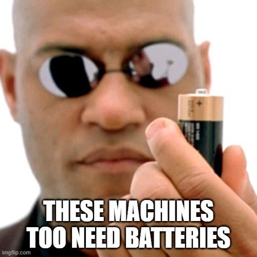 TechDogs-"A Meme From The Matrix Humoring The Dialogue Saying Robots Are Raising Humans As Batteries"