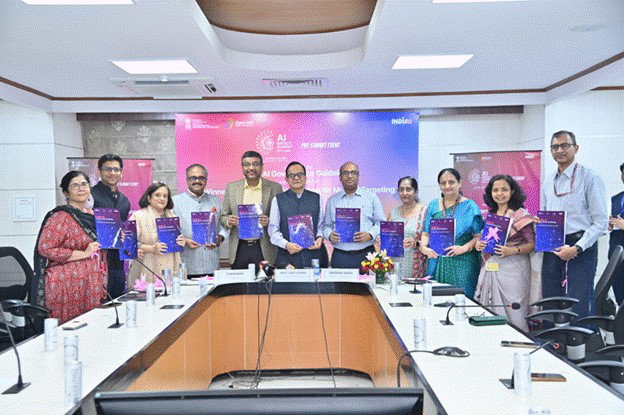 TechDogs-"India’s AI Regulatory Landscape In 2026"-"An Image Showing Meity Unveiled The India AI Governance Guidelines"