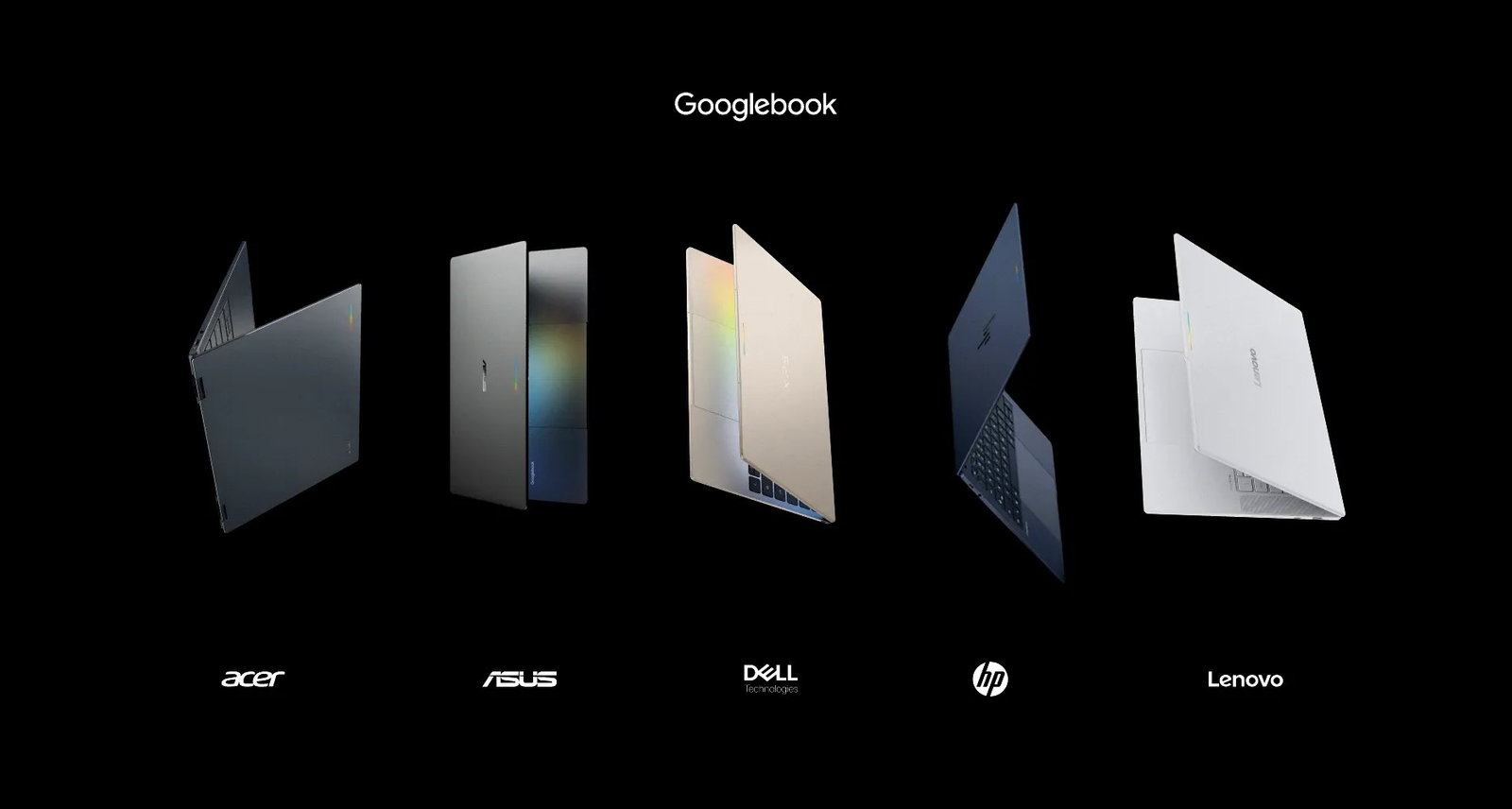 TechDogs-"Processor, Memory, And Storage"-": An Image Of The Googlebook And Its Manufacturers, Which Includes Acer, ASUS, Dell, HP, Lenovo" TechDogs-"Processor, Memory, And Storage"-": An Image Of The Googlebook And Its Manufacturers, Which Includes Acer, ASUS, Dell, HP, Lenovo"