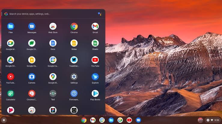 TechDogs-"What Is ChromeOS Flex?"-"An Image Showing UI Of ChromeOS Flex"