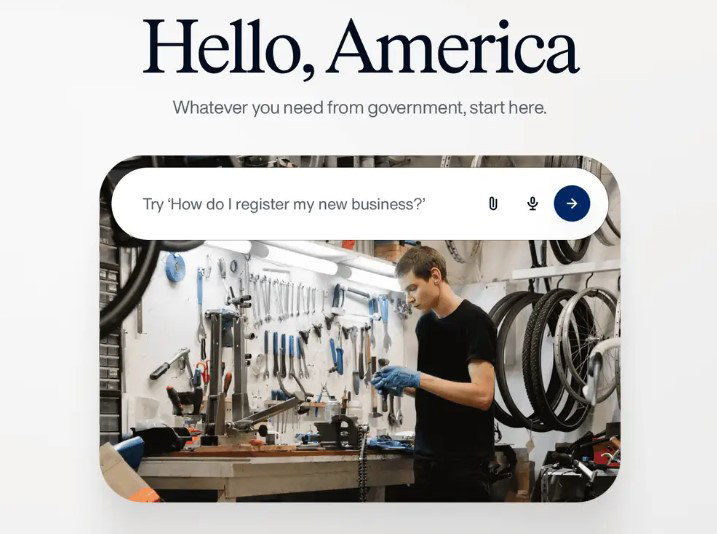 TechDogs-"What Is America.gov And How Does Trump's New AI Chatbot Work?"-"An Image Showing The UI Of America.gov AI Chatbot"