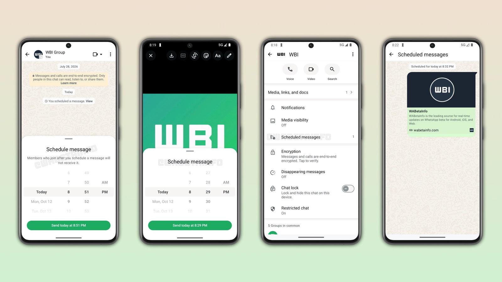 TechDogs-"What Is WhatsApp’s New Message Scheduling Feature?"-"An Image Showing WhatsApp's New Scheduled Messages Feature"