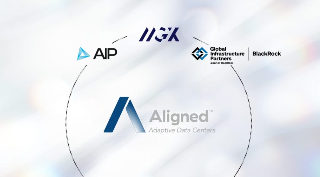 TechDogs-"An Image With The Logos Of AIP, MGX, GIP, BlackRock, And Aligned As Used In The News Release"