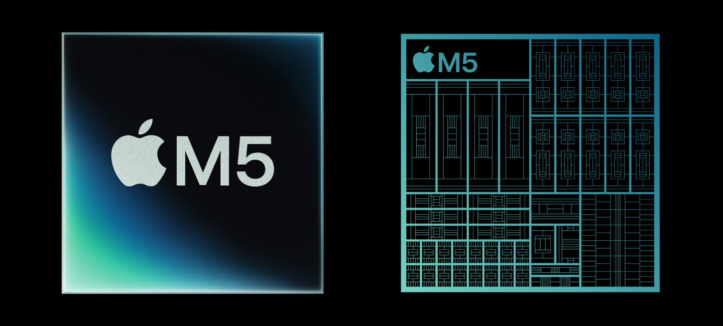 TechDogs-"An Image Depicting Apple's New M5 Chip"