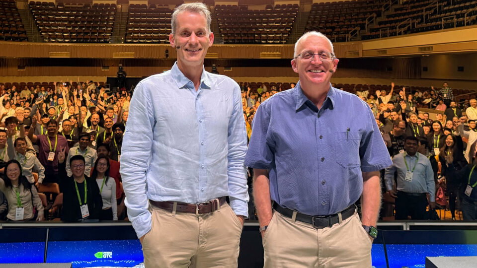TechDogs-"An Image Of NVIDIA’s Bill Dally And Google’s Jeff Dean"