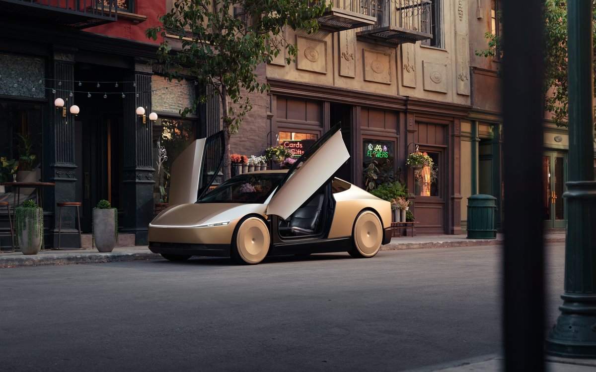 TechDogs-"An Image Of A Tesla Cybercab"