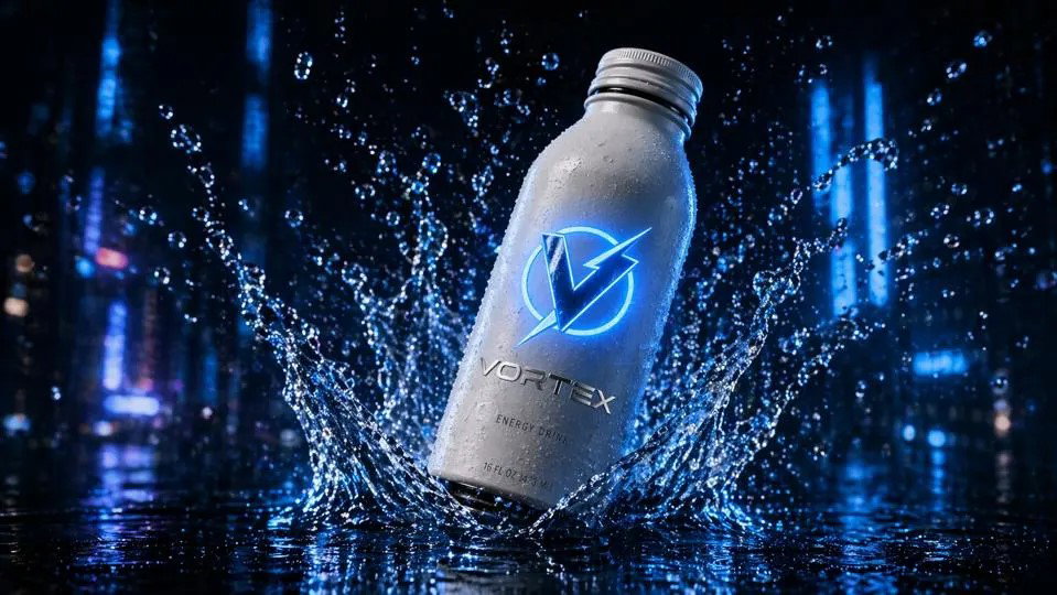 TechDogs-"Third-Party Example"-"An AI Generated Image Using ChatGPT Images 2.0 - Vortex Energy Drink Designed As A Senior Creative Director"