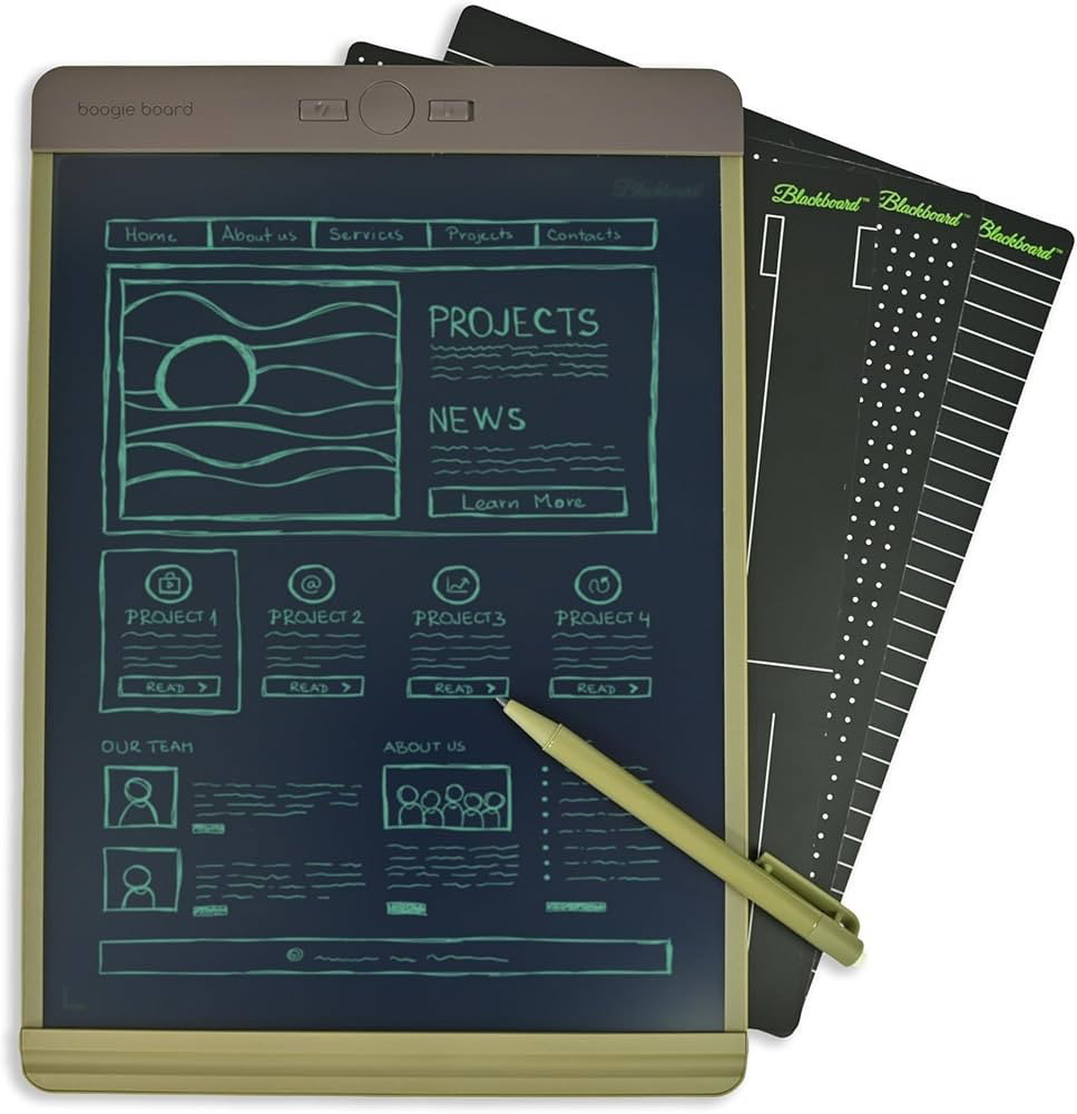 TechDogs-"Boogie Board Blackboard Writing Tablet: The Paperless Pad For Quick Ideas"-"Image Of Boogie Board Blackboard Writing Tablet"