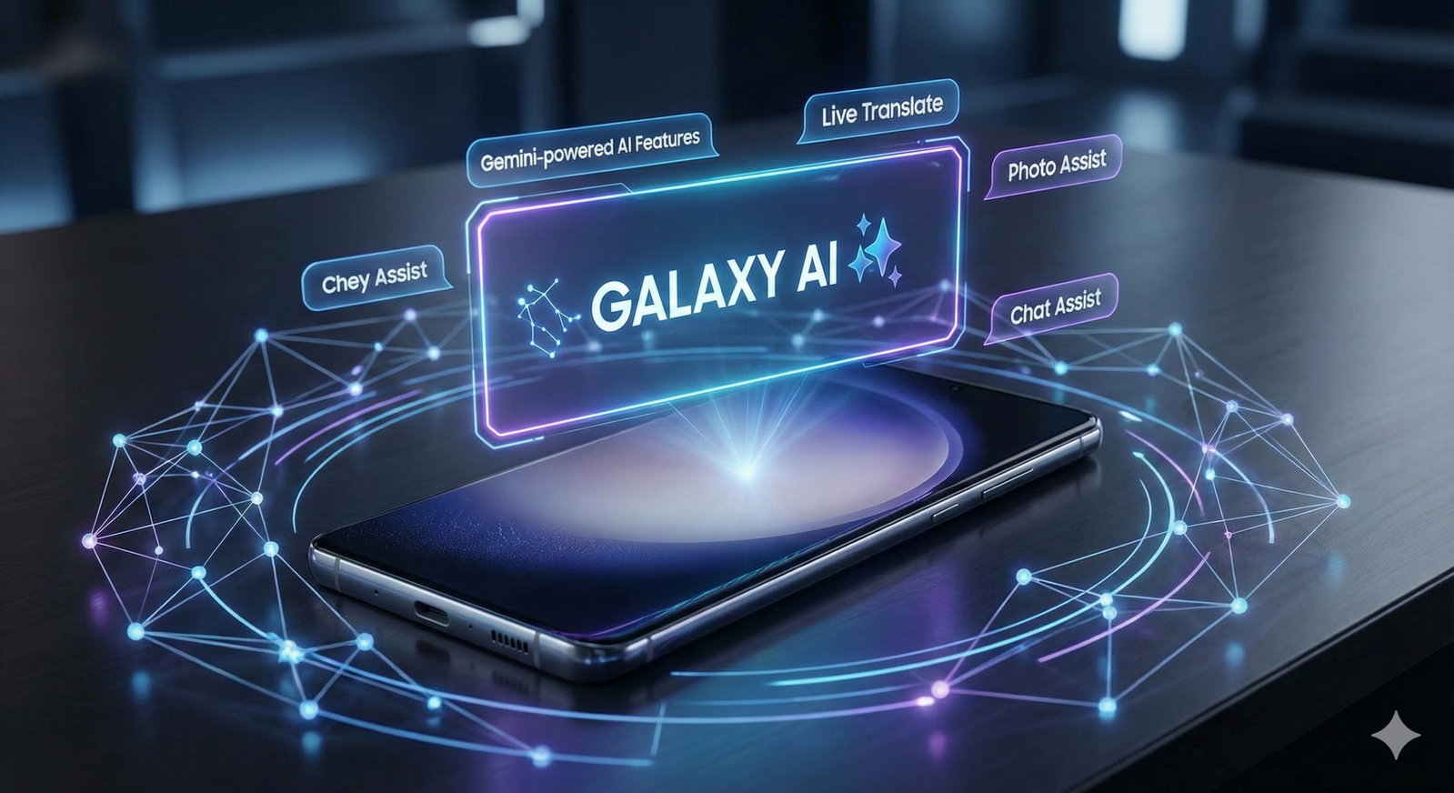 TechDogs-"AI Features: Two Different Ecosystems"-"Image Showing Galaxy AI"