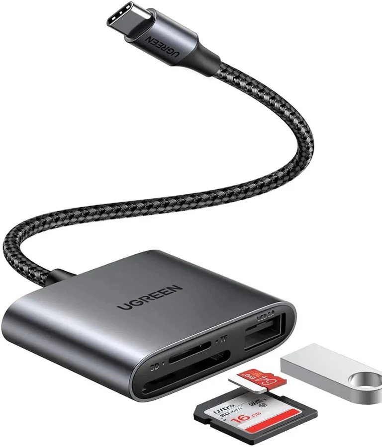 TechDogs-"Image Of Ugreen USB-C microSD reader"