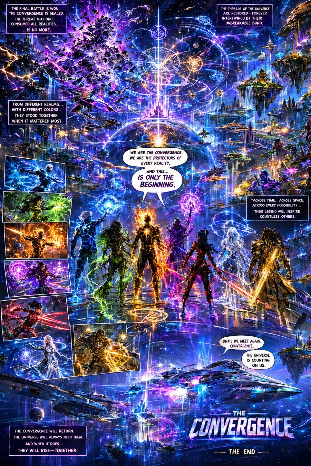 TechDogs-"TechDogs Examples"-"An AI Generated Image Using ChatGPT Images 2.0 - A Superhero Mix Comic Last Page"