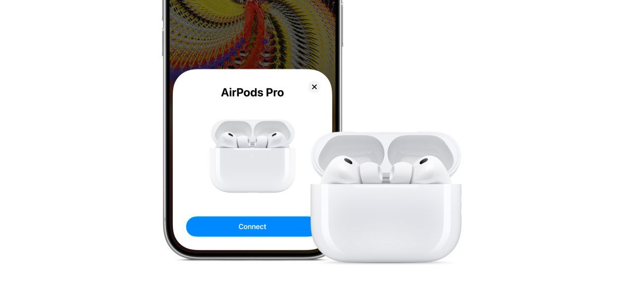 TechDogs-"Apple AirPods Pro 3"-"Apple AirPods Pro 3 With iPhone Connection Screen."