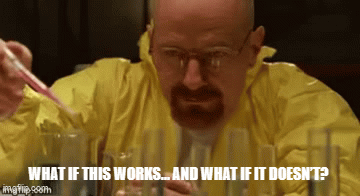 TechDogs-"What Are The Characteristics Of Experimental AI?"-"A Meme Showing A Lab Researcher With A Text - What If This Works… And What If It Doesn’t?"