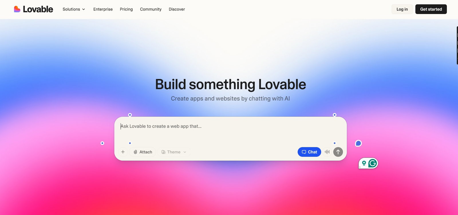 TechDogs-"Lovable: Best for Small Business"-"An Image Showing UI Of Lovable"