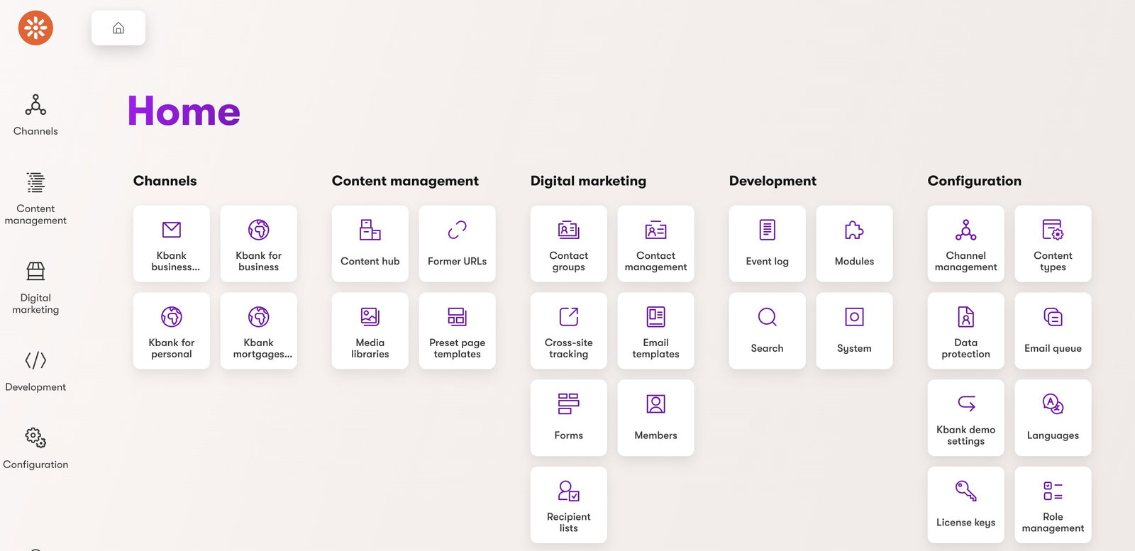 TechDogs-"Kentico: Best User Experience (UX)"-"An Image Of The Home Page On The Kentico Platform"