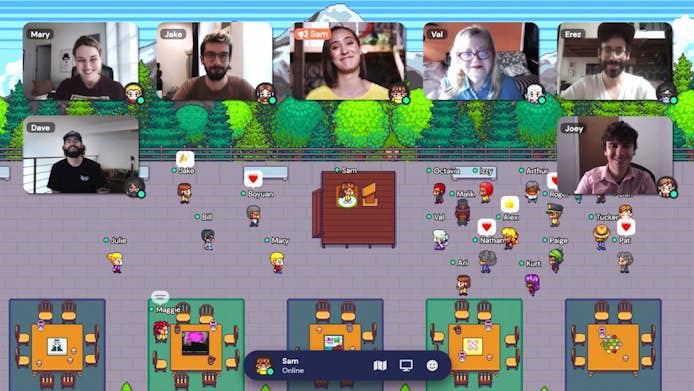 TechDogs-"Gather: Best User Experience (UX)"-"Screenshot Of Gather Meeting Dashboard"