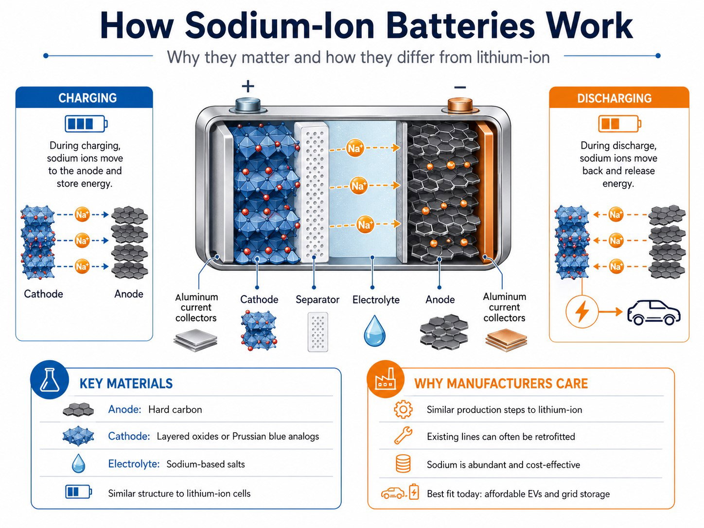 TechDogs-"How Are Sodium-Ion Batteries Made?" TechDogs-"How Are Sodium-Ion Batteries Made?"