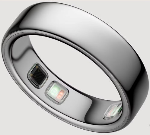 TechDogs-"Oura Ring 5: Design And Specifications"-"An Image Showing The Oura Ring 5 Silver Color Design"